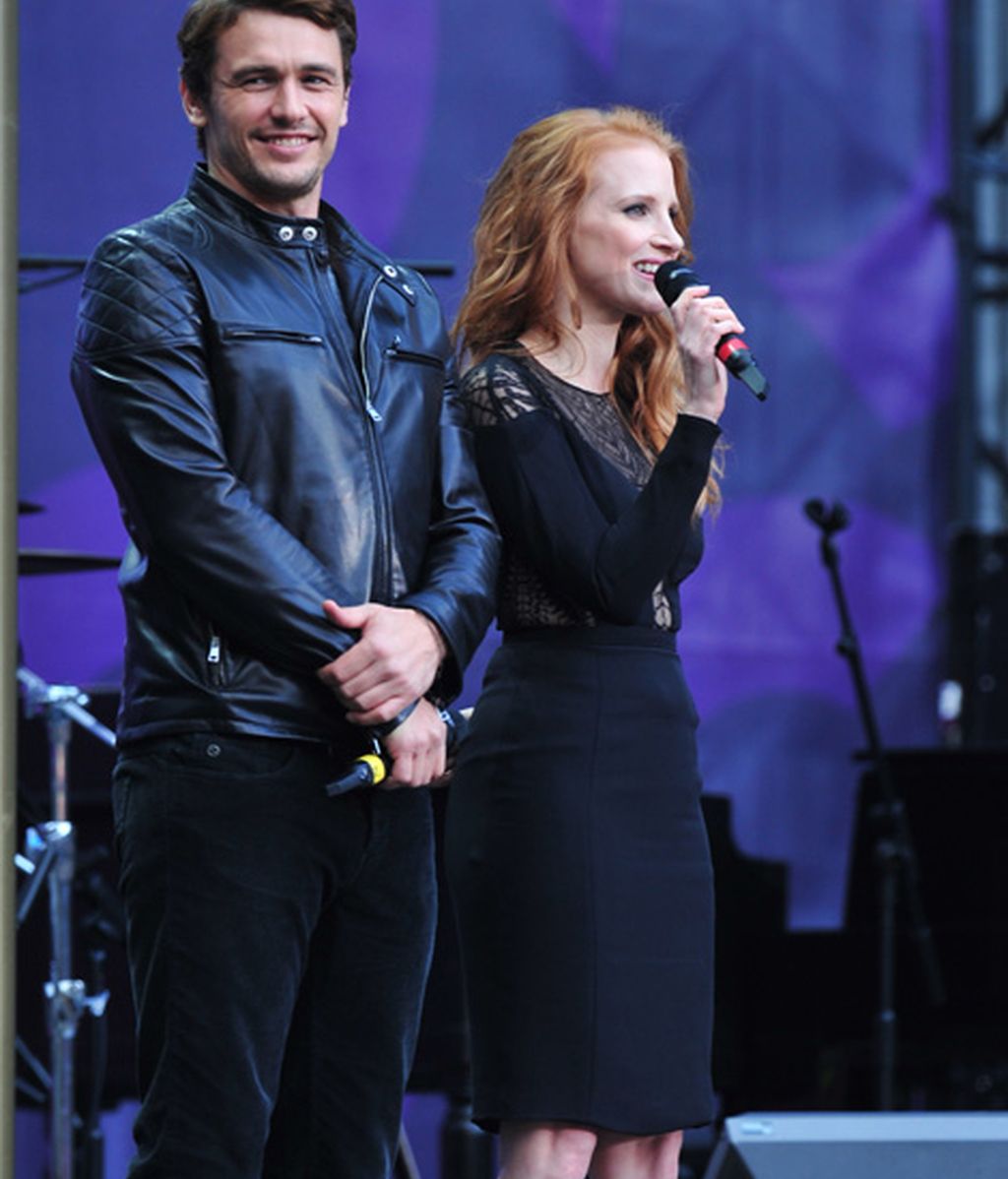 James Franco y Jessica Chastai