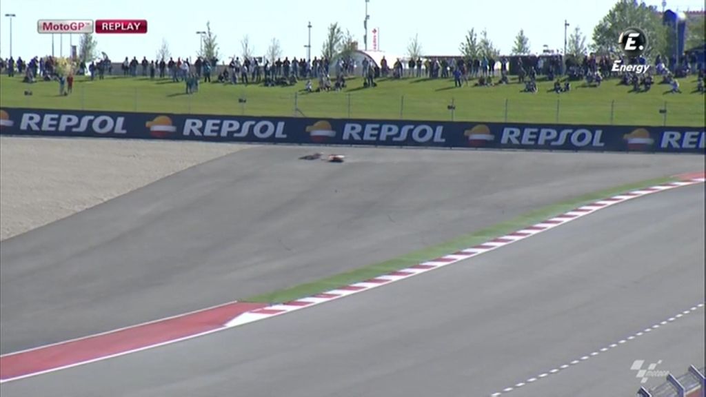 Marc Márquez sufre una caida en la FP3 de Texas