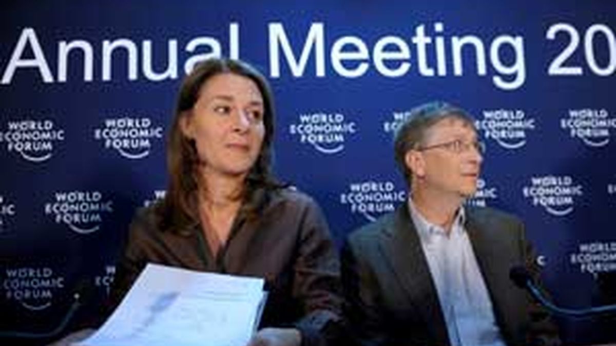 Melinda y Bill Gates son asiduos participantes en el Foro Económico Mundial. Foto: EFE
