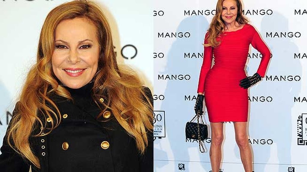 Ana Obregón lució figura con un vestido muy ajustado