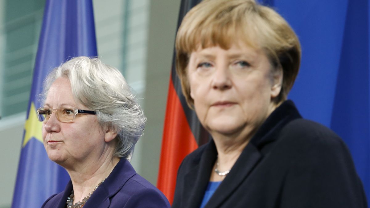 Angela Merkel y Annette Schavan