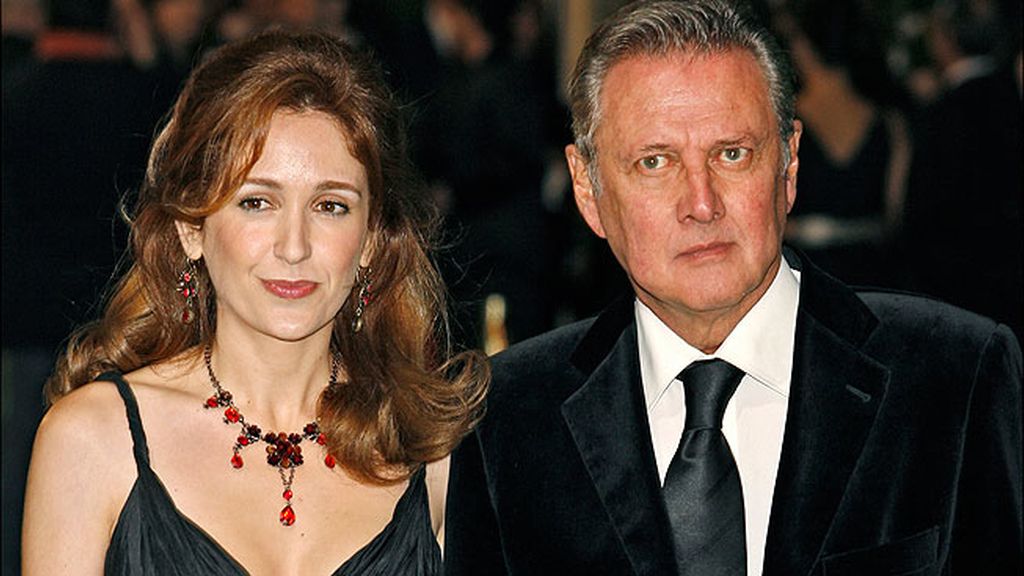 Larrañaga y su cuarta esposa, Ana Escribano