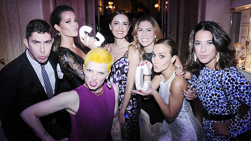 Los premiados dispuestos a celebrar por todo lo alto su triunfo en los salones del Ritz