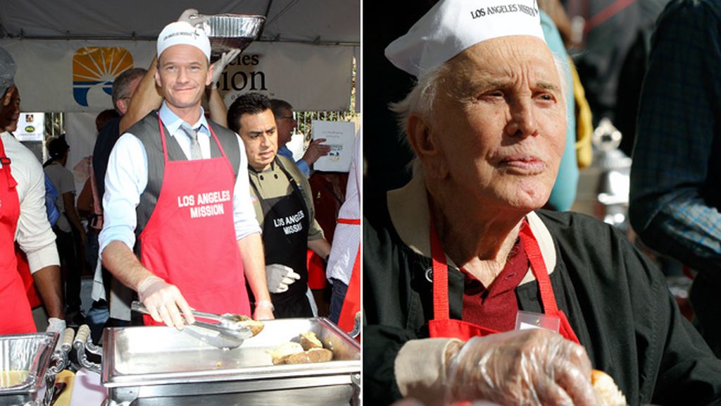 Neil Patrick Harris y Kirk Douglas, los más solidarios