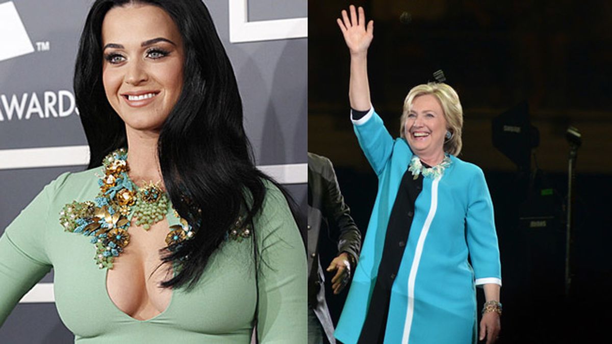 Katy Perry le muestra su apoyo a Hillary Clinton