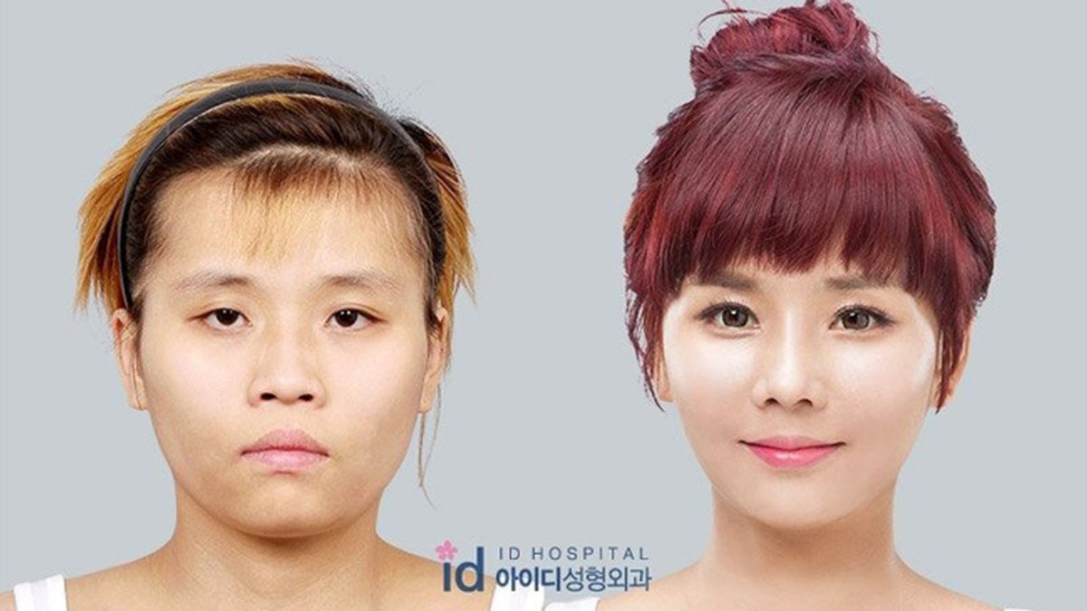 Un programa coreano transforma el aspecto de una chica