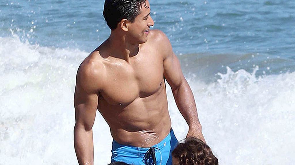 Los dos amigos estuvieron acompañados por la hija del actor