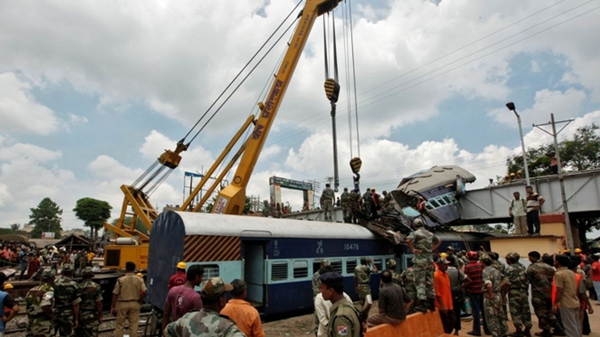 Accidente ferroviario en India