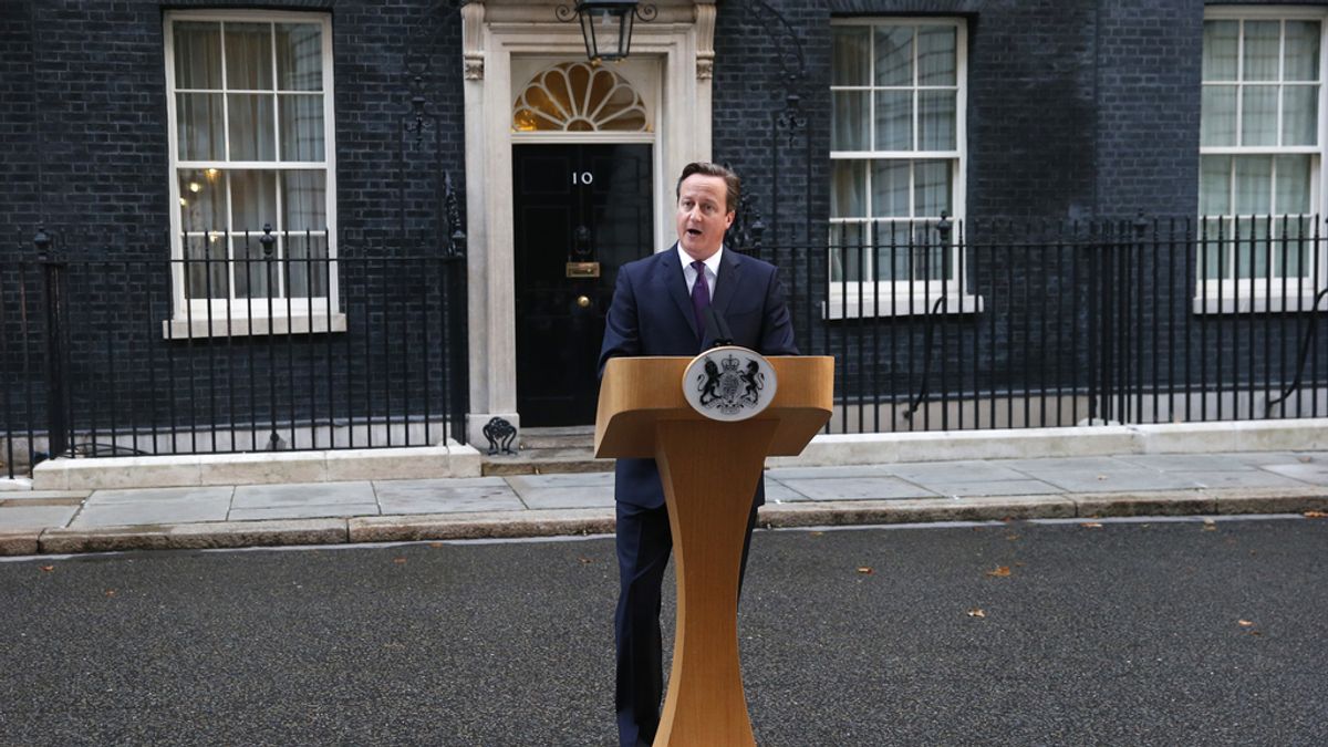 David Cameron comparece en Downing Street