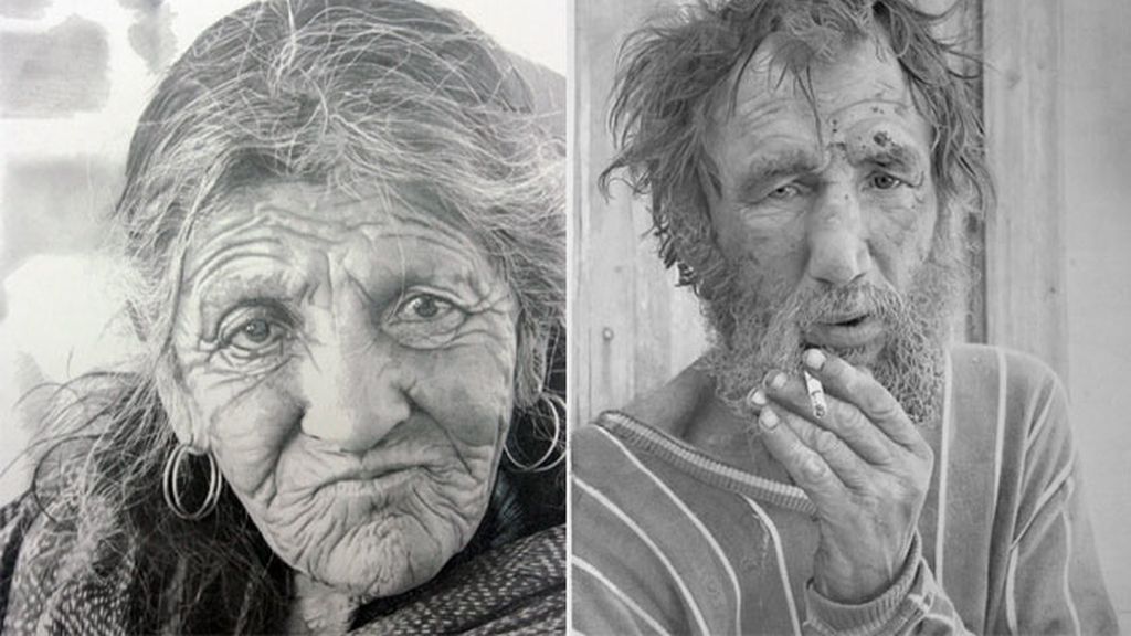 No son fotos, son dibujos