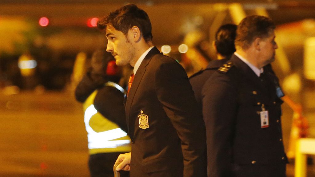 La llegada de la selección a Curitiba