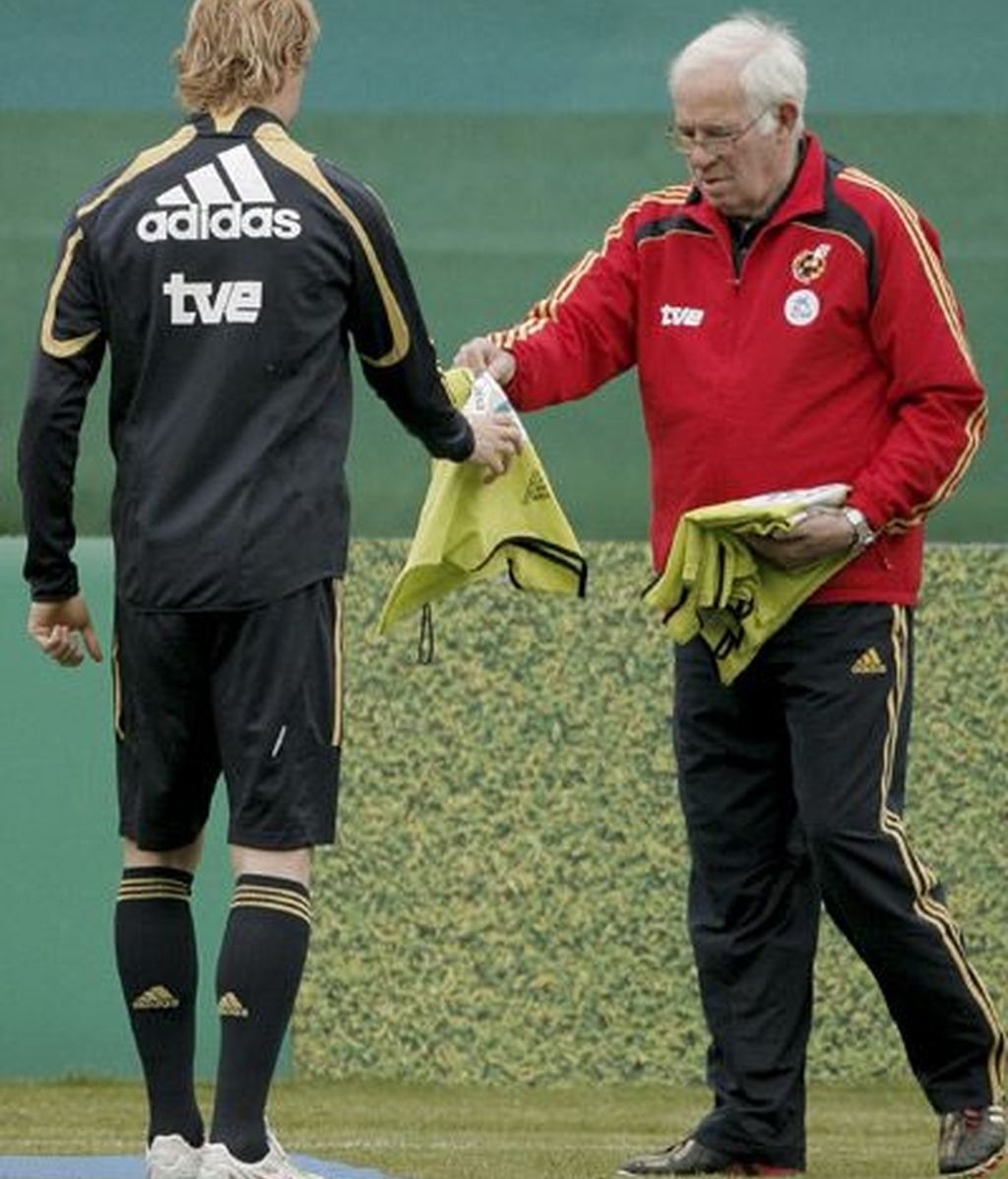 Luis Aragonés y Fernando Torres