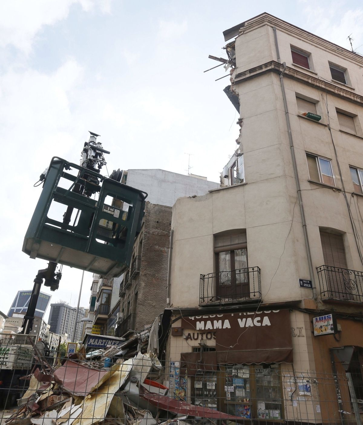 El edificio de la calle Amalia en Madrid, el segundo que se derrumba en la ciudad den 15 días