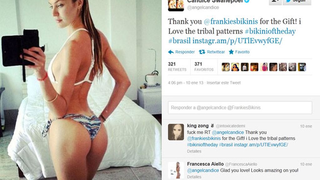 Candice Swanepoel luciendo un bikini muy atrevido Candice Swanepoel luciendo un bikini muy atrevido
