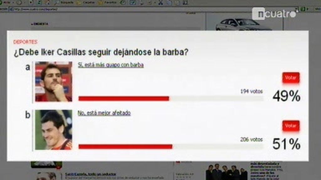 ¿Debe Iker Casillas afeitarse la barba?