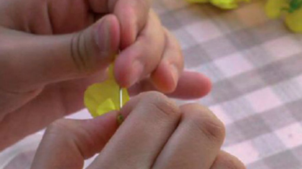 Tricotosas 34: Corona de flores