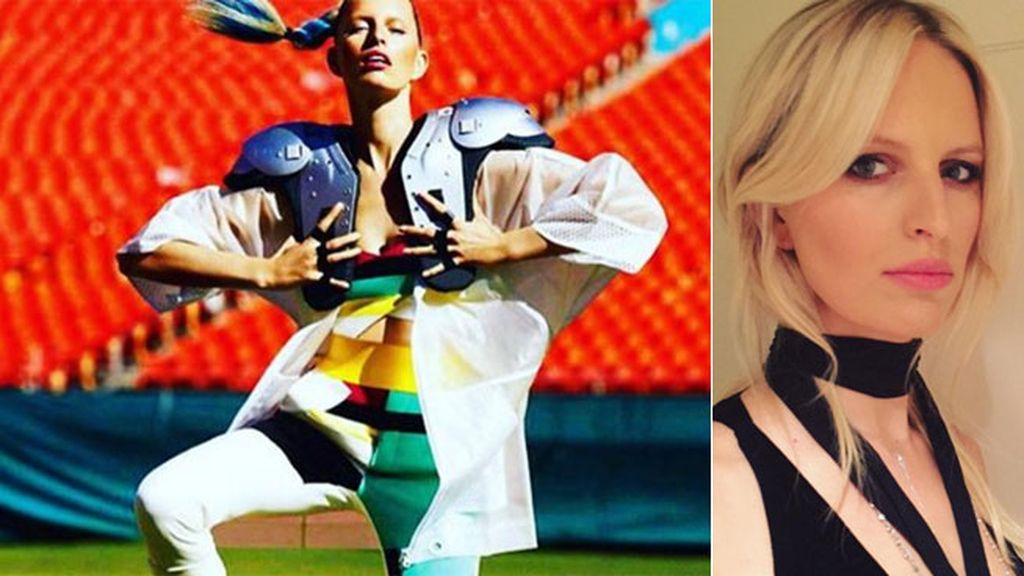 Karolina Kurkova ha recordado su posado ' Super Bowl' para Vogue México