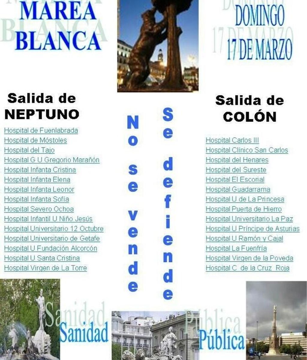 Nueva 'marea blanca' este domingo