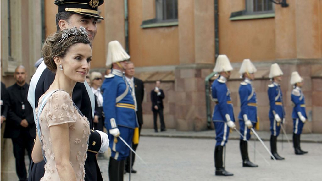 Los Príncipes de Asturias, en la boda