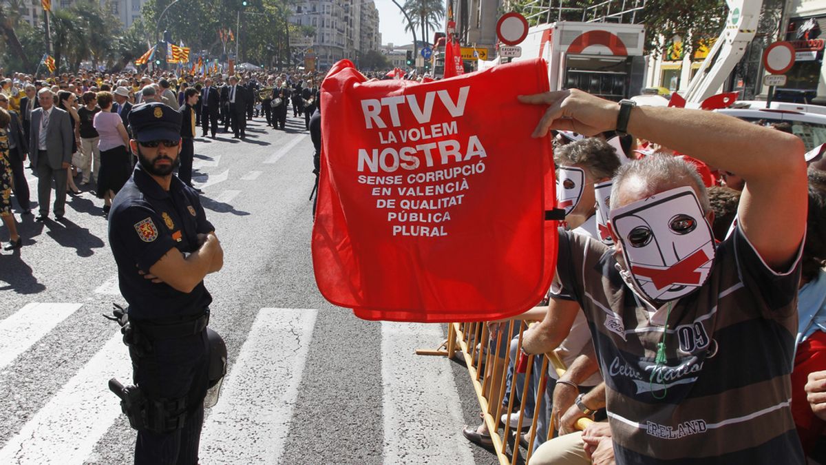 Protestas de los trabajadores de RTVV