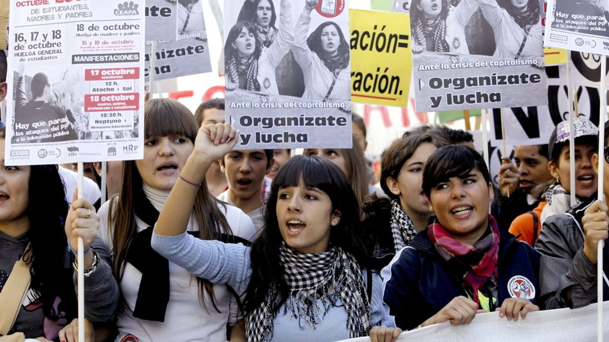 Huelga de estudiantes en Madrid