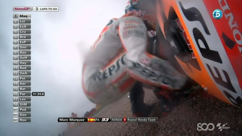 Rossi, Márquez, Pedrosa, Iannone... al suelo