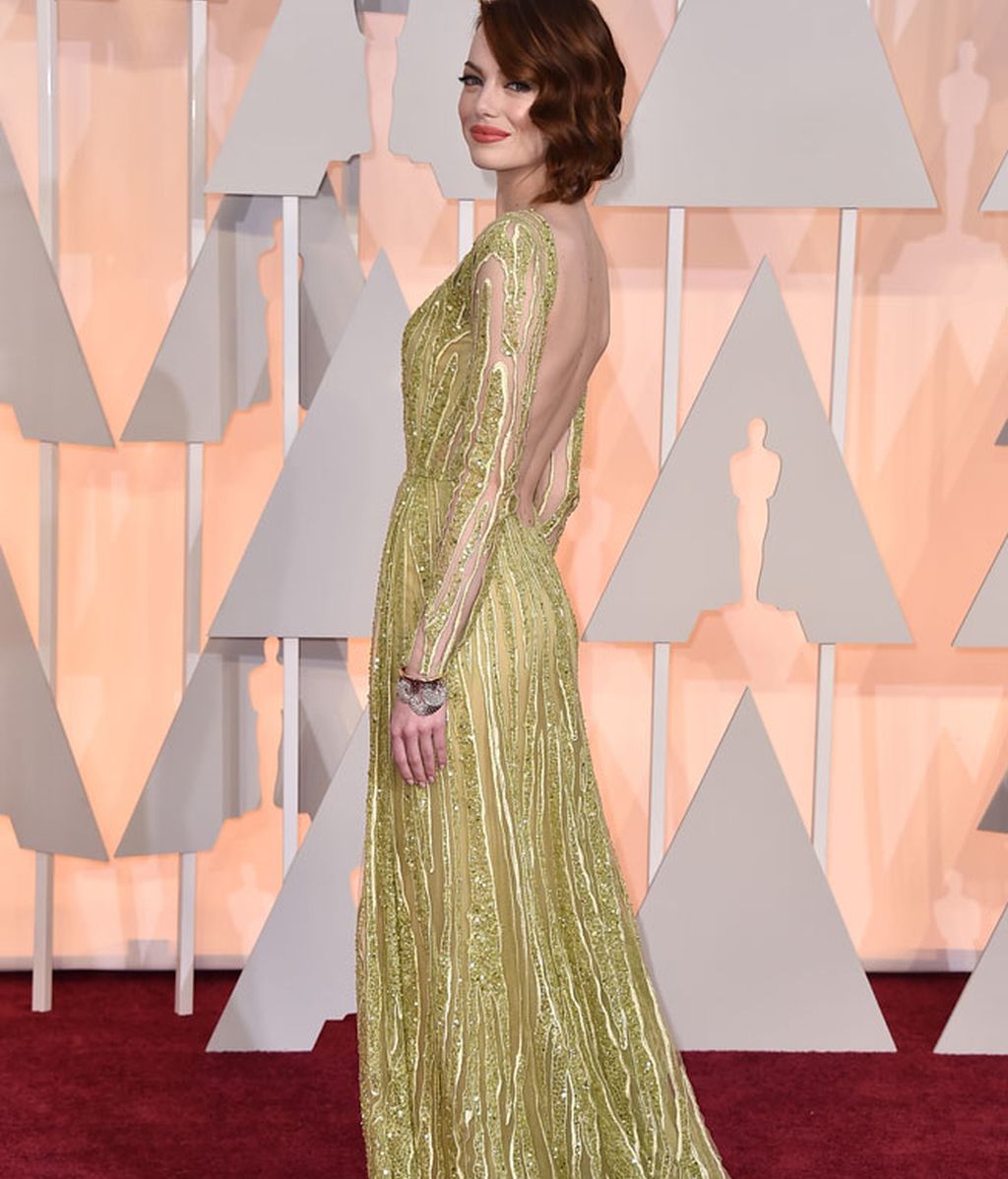 Espalda del vestido de Emma Stone