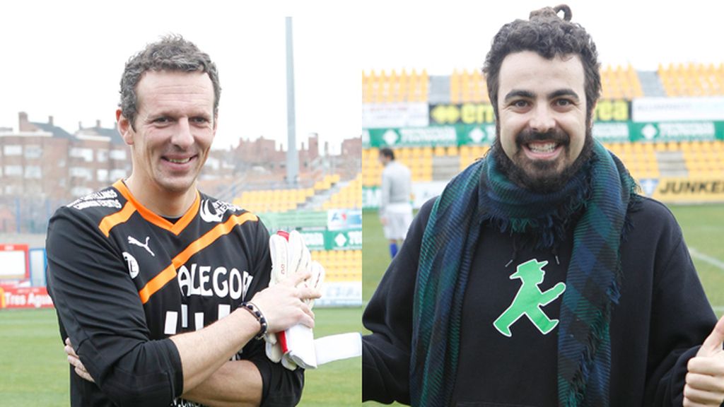 Joaquín Prat y el cantante Huecco