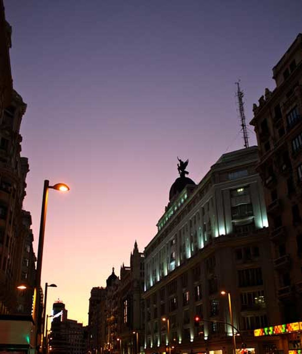 Atardecer en Gran Vía