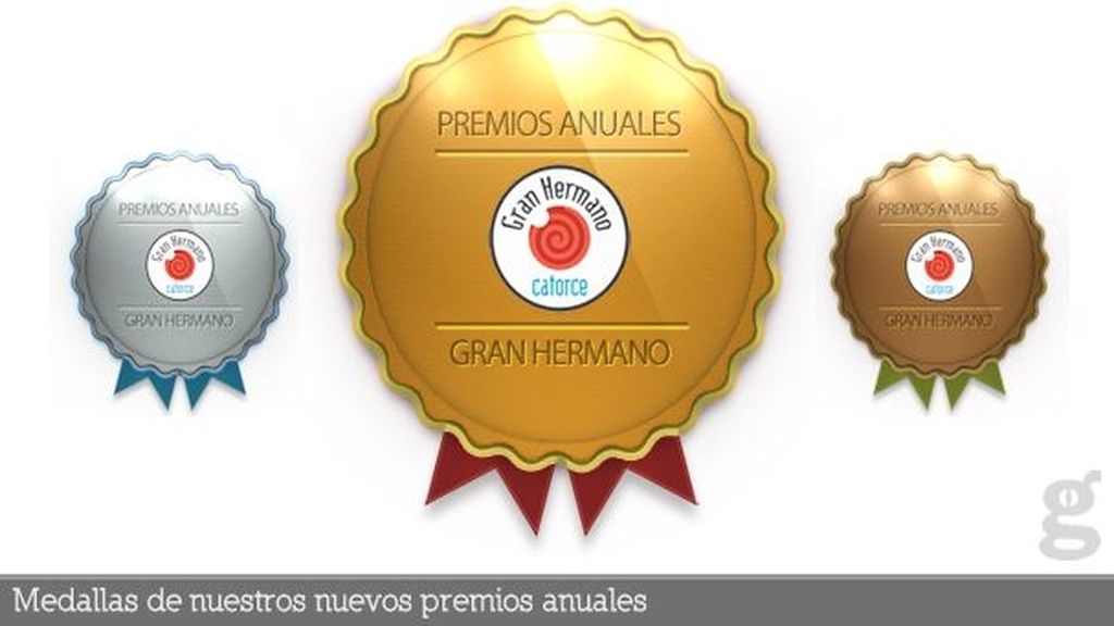 Medallas de nuestros nuevos premios anuales