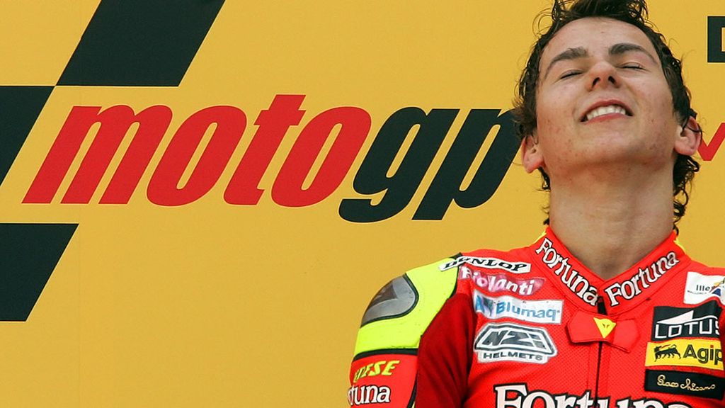 Primer año en 250 cc y quinta posición... segundo año y... campeón del mundo en el 2006
