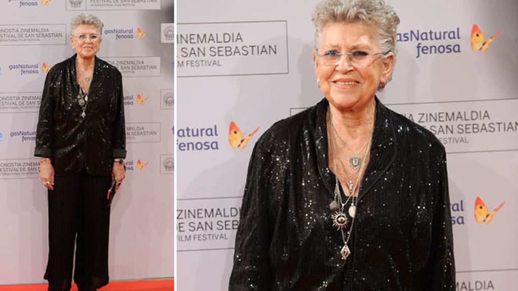 Pilar Bardem apostó por el negro