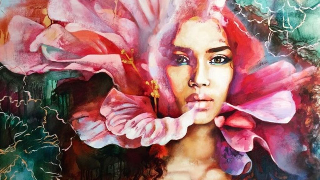 Una joven artista pinta sus seductores sueños y no duda en mostrarlos en la Red