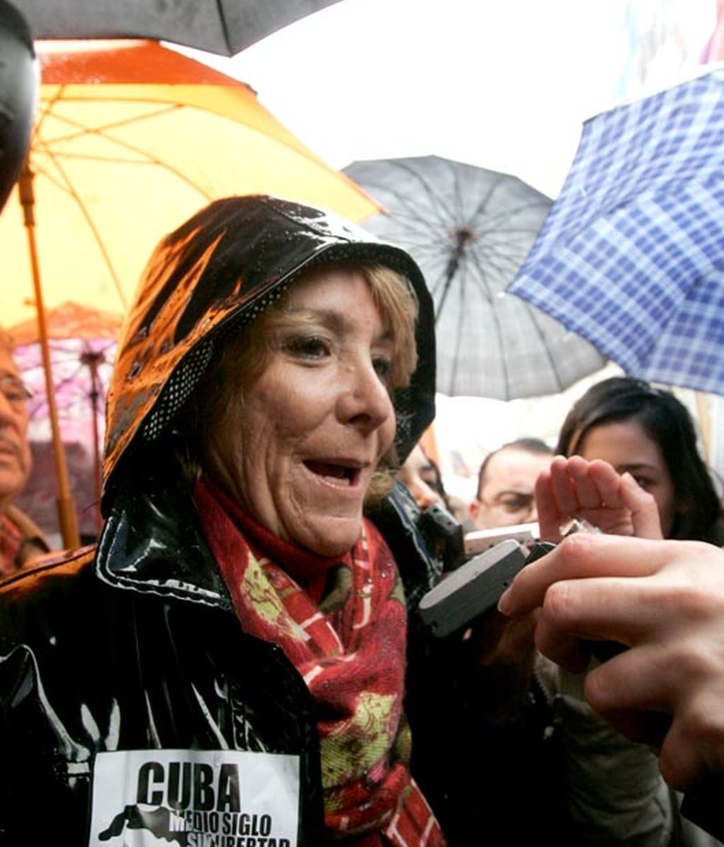 Manifestación contra el régimen cubano en Madrid