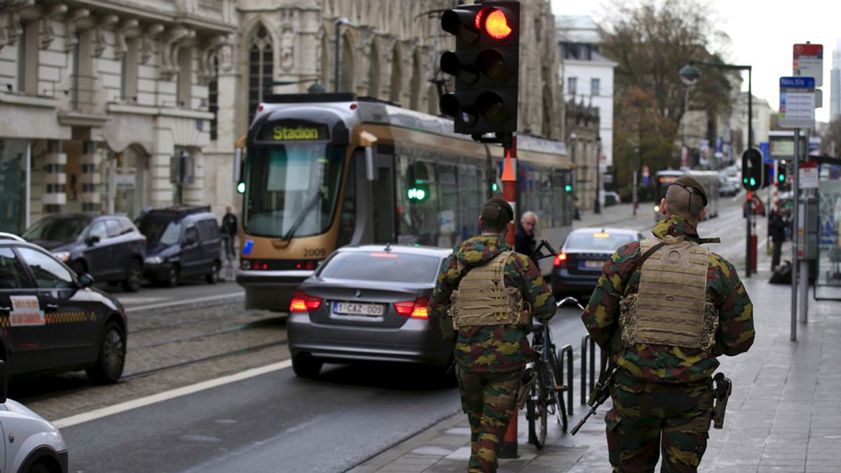 Militares en Bruselas