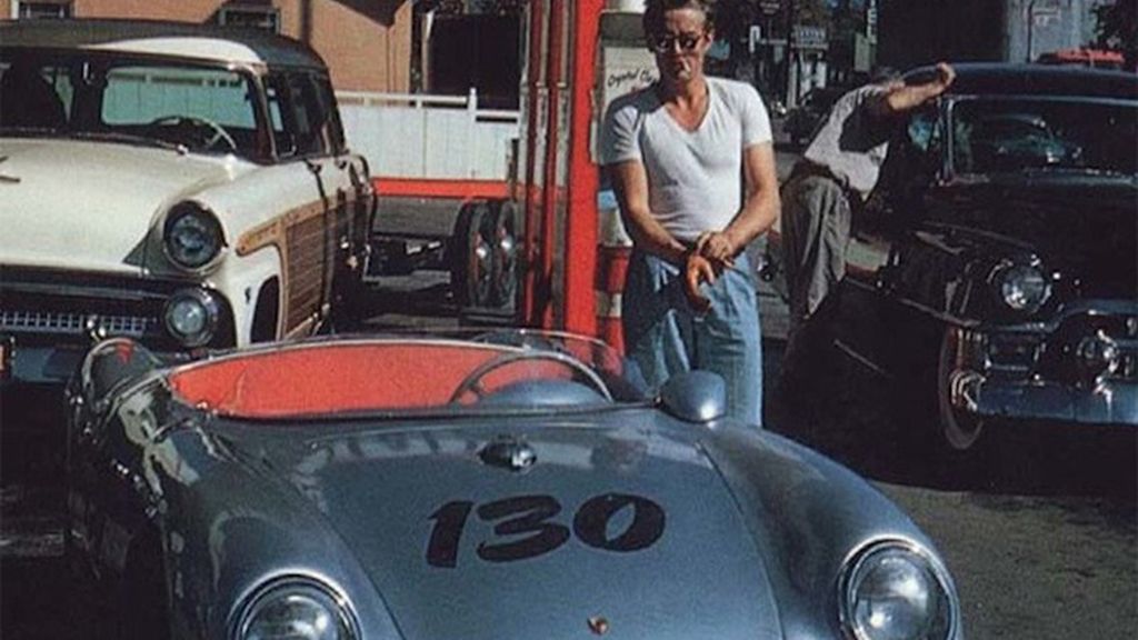 James Dean, antes de su accidente mortal de tráfico