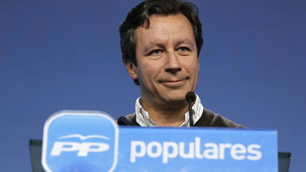 El vicesecretario de Organización del Partido Popular, Carlos Floriano, en rueda de prensa