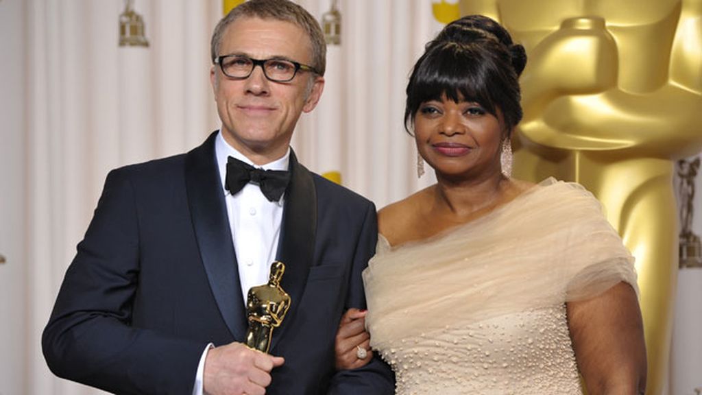 Christoph Waltz, Mejor Actor de Reparto, y Octavia Spencer