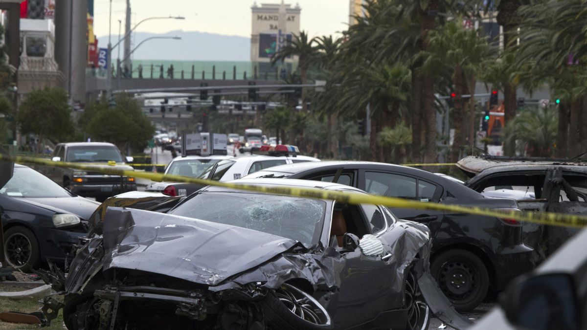 Tres muertos y tres heridos en un tiroteo que acabó en accidente en Las Vegas