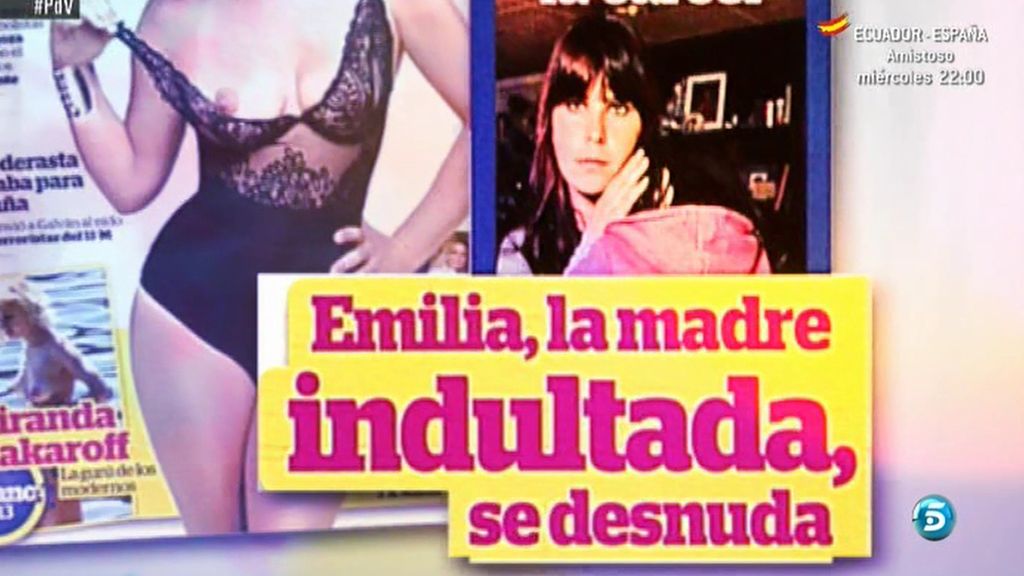 El posado de Emilia Soria en 'Interviu'