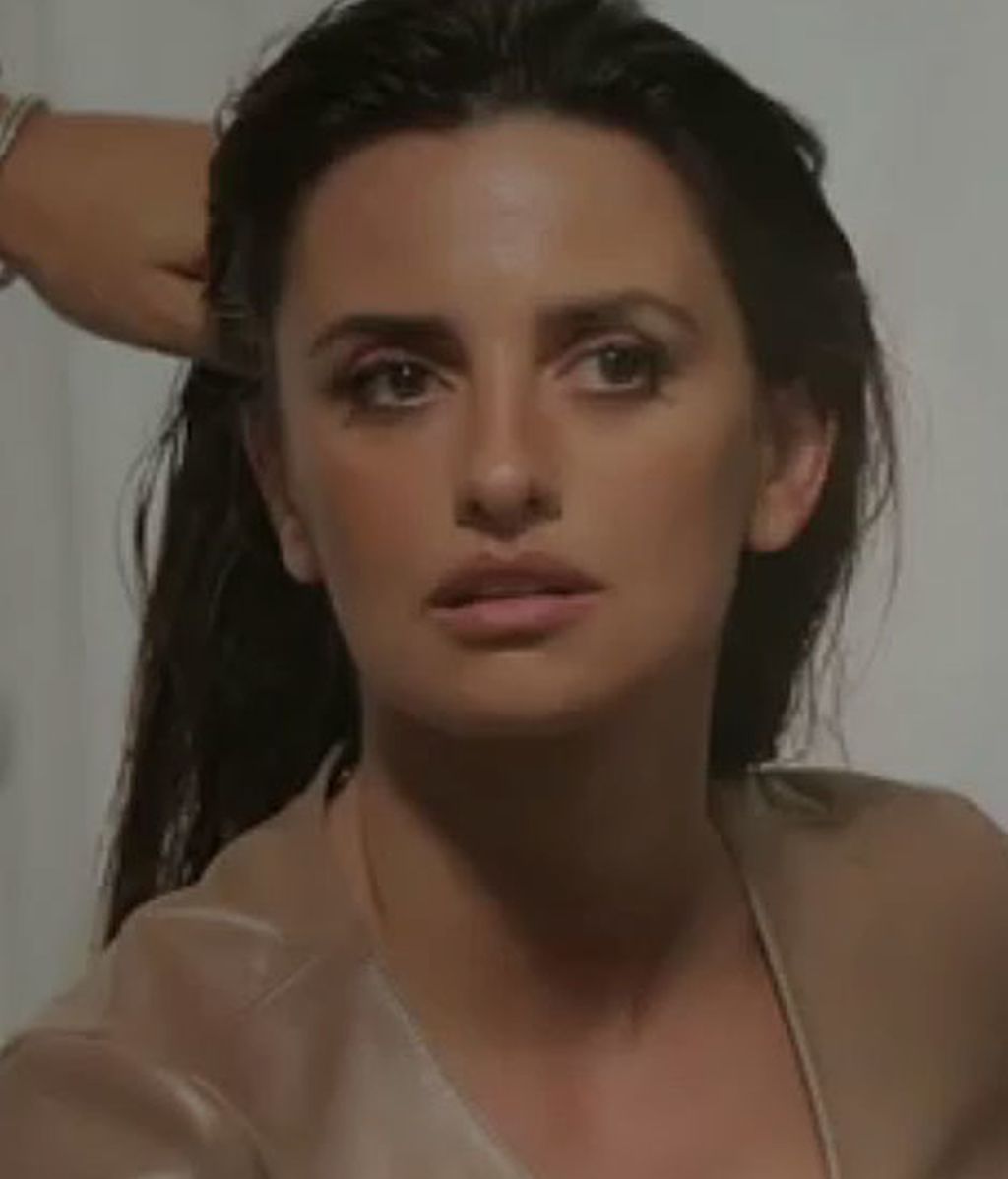 La actriz durante el 'making off' de la sesión