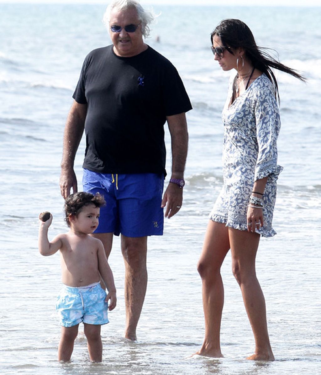 Los Briatore, en plan familia feliz en una ciudad balneario