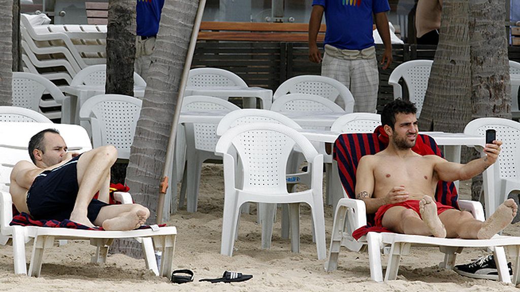 Los chicos han aprovechado su día de descanso para descansar