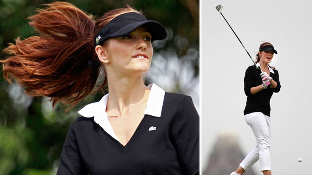 La actriz de 'The Roommate', Milka Kelly, en un momento de concentración máxima