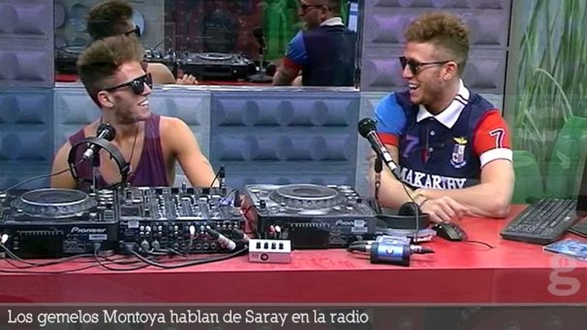 Los gemelos Montoya hablan de Saray en la radio