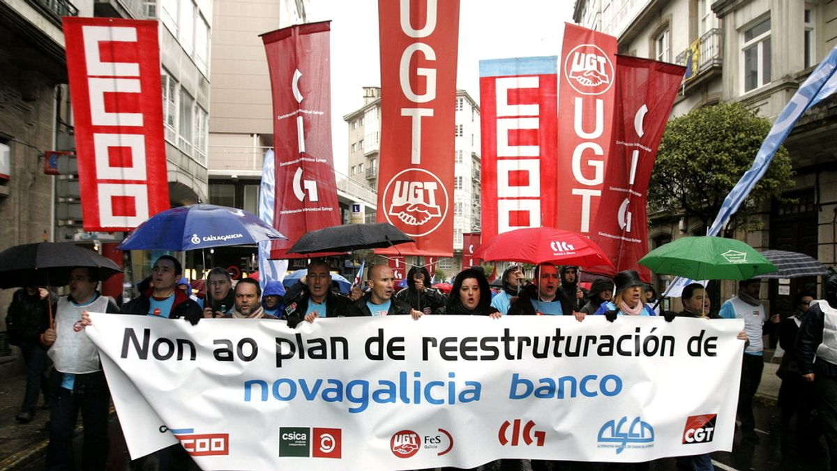 Manifestación en Santiago de Compostela. Foto: EFE