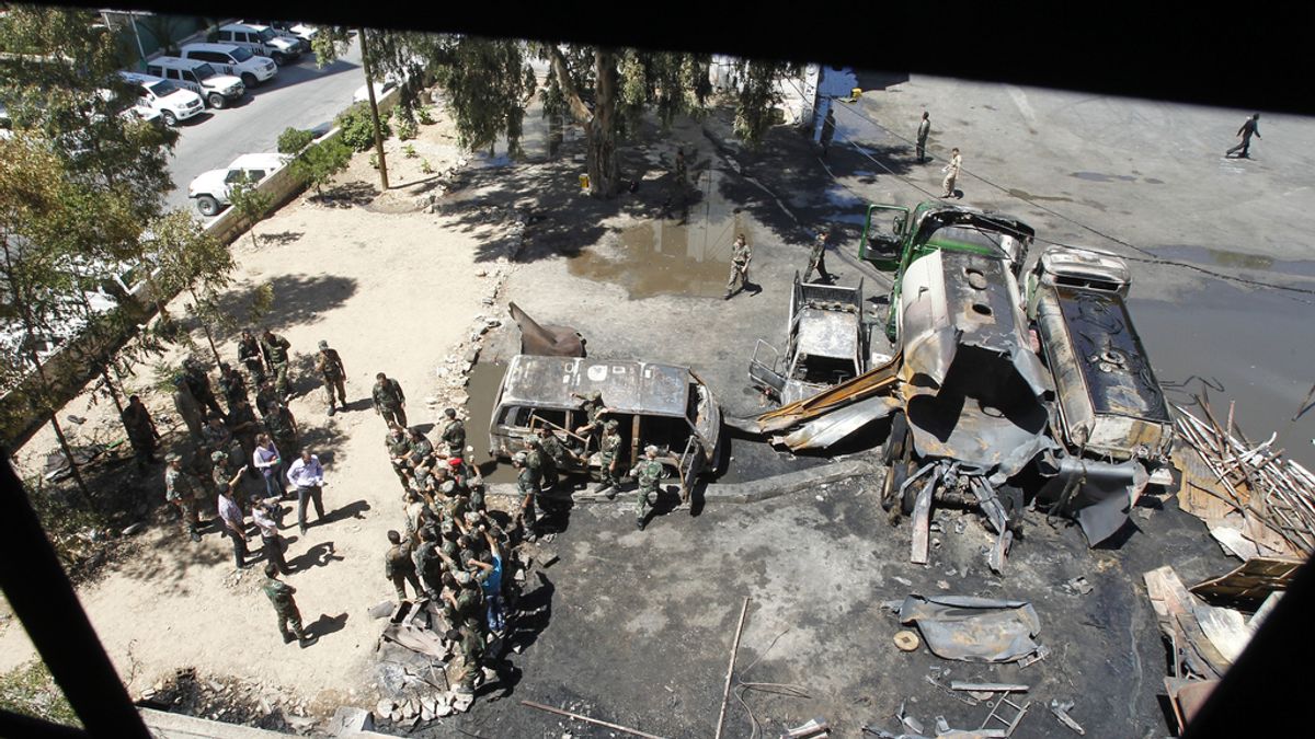 Tres heridos en una explosión en Damasco