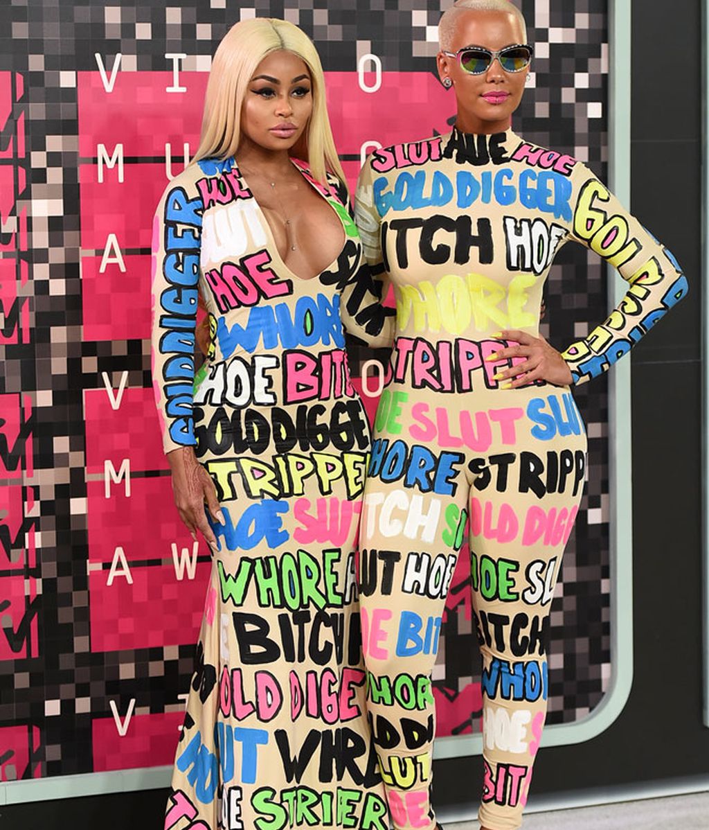 Blac Chyna y Amber Rose muy coloridas por Jeremy Scott