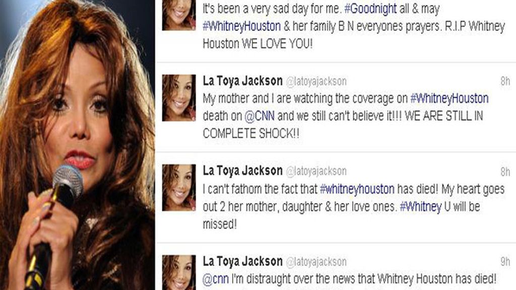 Twitter despide a Whitney Houston