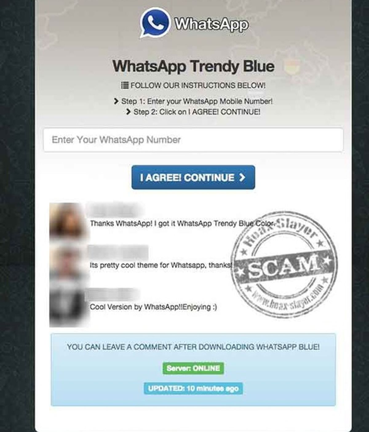 WhatsApp Azul, la última estafa a costa de WhatsApp